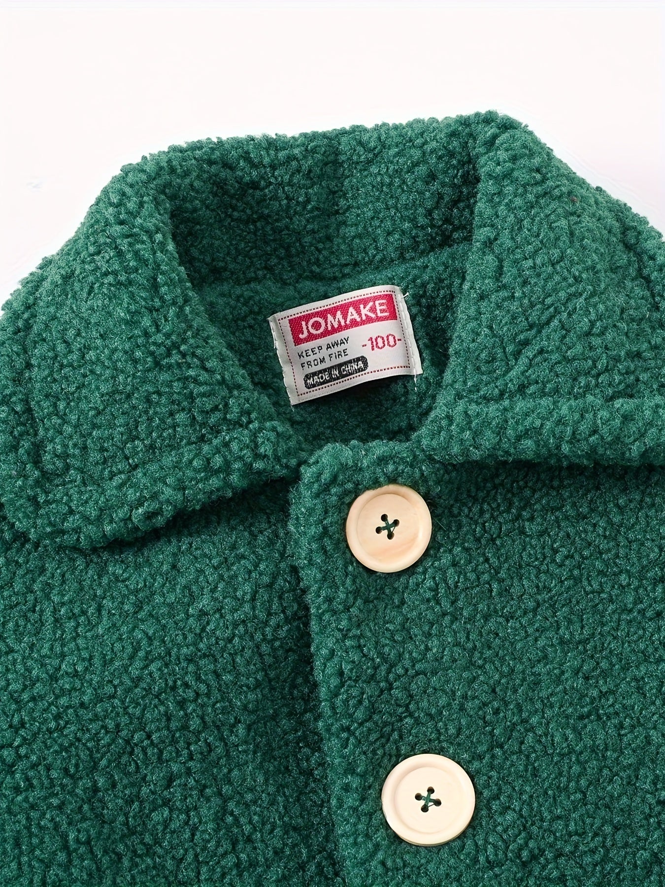 Girls' Cozy Fleece Jacket - Two-Tone Color Block with Plush Lining, Long Sleeves & Button Front, Casual Korean Style Winter Outerwear for Youngsters, Youngsters'S Winter Jacket | Buttonup Front Jacket | Plush Lining Jacket