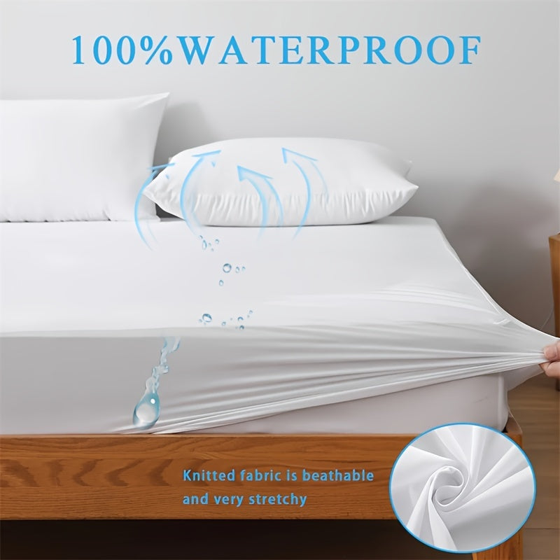 2-pack Waterproof Urine-proof Fitted Sheet, Anti-slip and Dust-proof Mattress Protector, Deep Pocket Elastic Fitted Sheet Protector, Sofa Cover, Single Bed Cover, Double Bed Sheet, Waterproof and Moisture-proof Mattress Prote