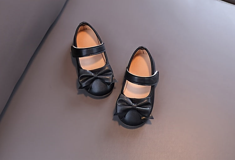 [Mary Jane | Soft] Soft Non-slip Mary Jane Flats | Girls Shoes Princess Shoes with Bow Decor