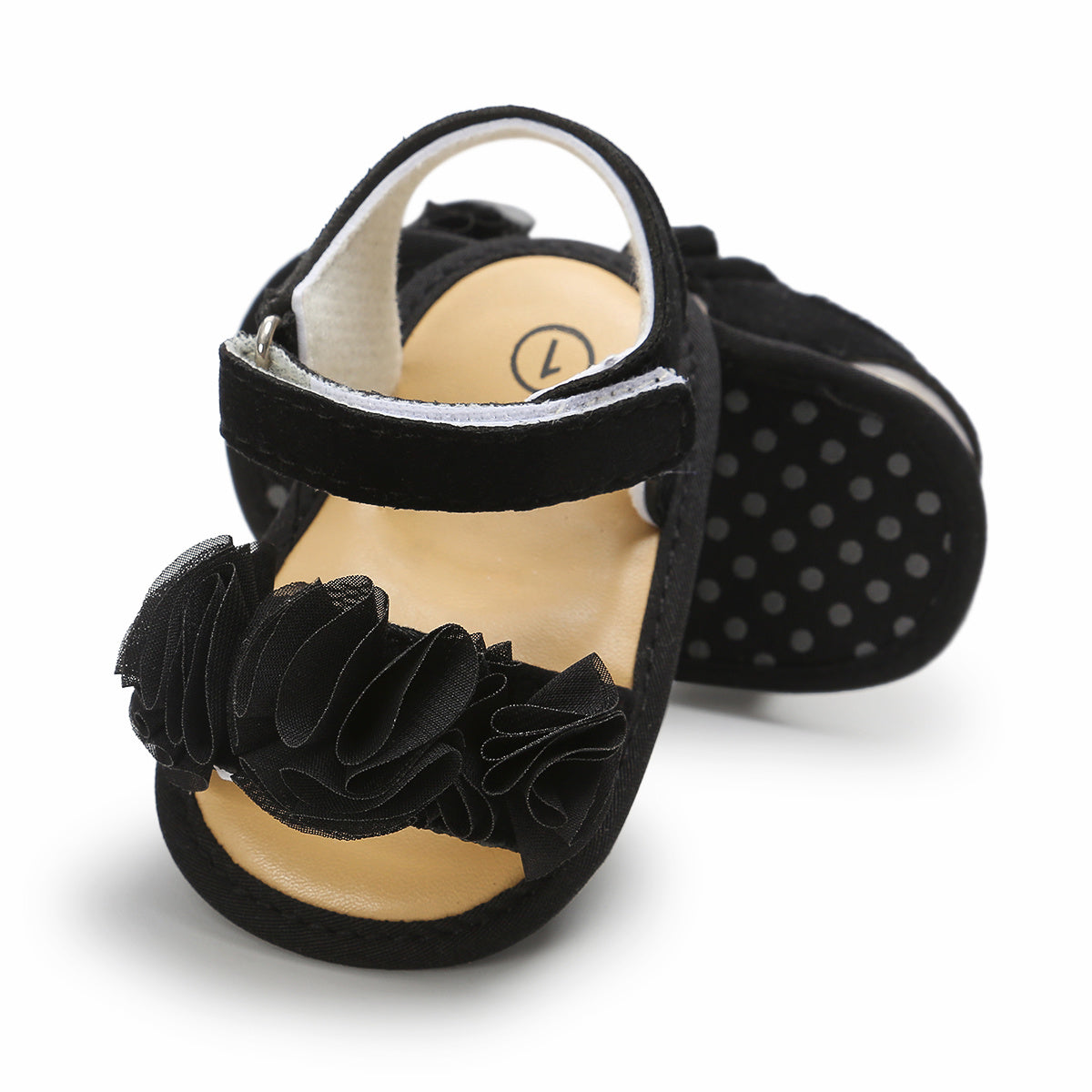 Adorable Baby Girl's Floral Sandals - Breathable, Comfortable, and Durable Open-Toe Shoes for Newborn, Infant, and Toddler's First Steps, Perfect for Spring, Summer, Beach, and Outdoor Activities