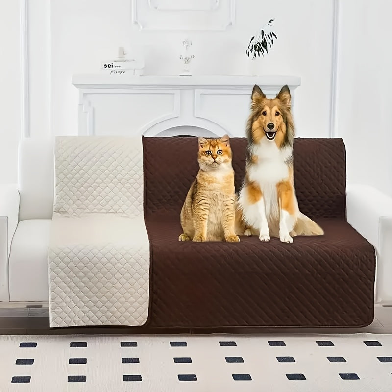 Large Size Waterproof Pet Bed Sheet - Stain-Resistant, Non-Slip, Washable, and Stylish Flower Pressing Design - Perfect for Pet Owners and Animal Lovers