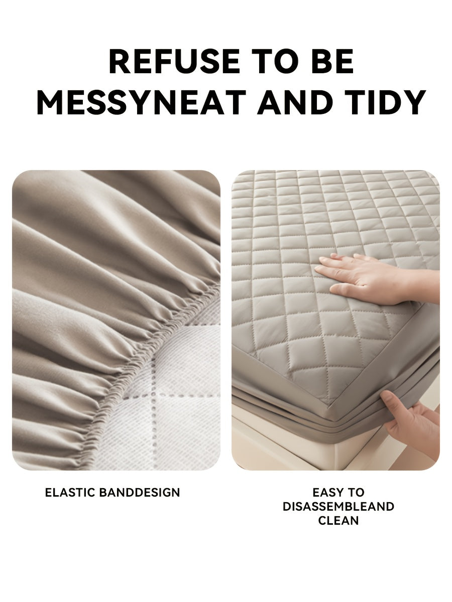 Layered Waterproof Mattress Protective Cover, (excluding Pillowcase)Soft And Comfortable Bedding Mattress Cover, Breathable Bed Sheet Mattress Protective Waterproof, Thickened Bed Cover Suitable for Bedrooms, Guest Rooms, Sin