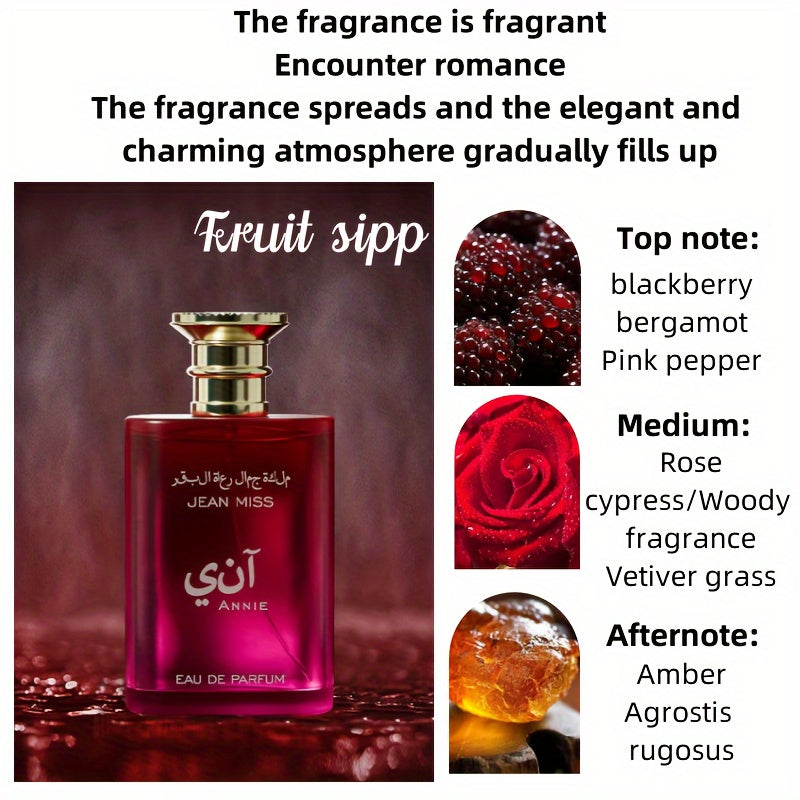100ml Long-Lasting Fruity Eau De Parfum for Women - Refreshing, Perfect for Dating and Daily Life, Bisphenol A Free, Ideal Gift for Her on Eid and Special Occasions