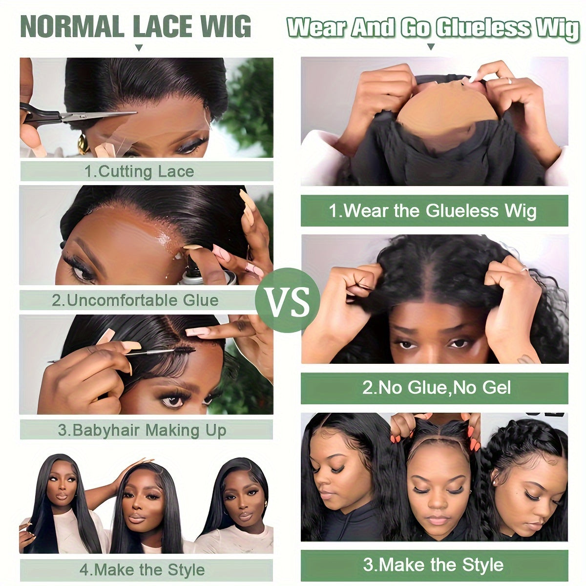 Bye Bye Knots Wig Glueless Wigs Human Hair Pre Plucked Pre Cut 6x4 HD Lace Closure Wigs Human Hair Body Wave Lace Front Wigs Human Hair For Women Put On And Go Wig 180%