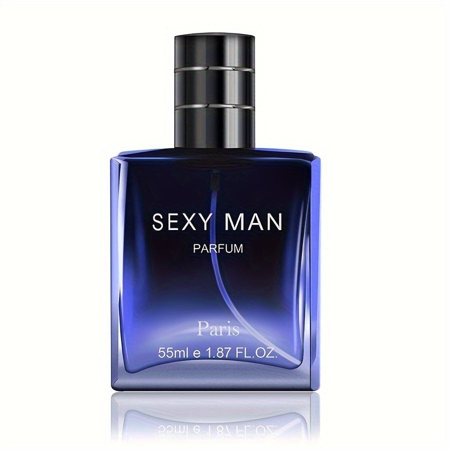 55ml Long-Lasting Eau De Parfum for Men - Refreshing Cologne Perfume with Seductive Scent, Perfect for Dating, Daily Life, and as a Thoughtful Christmas or Father's Day Gift for Him