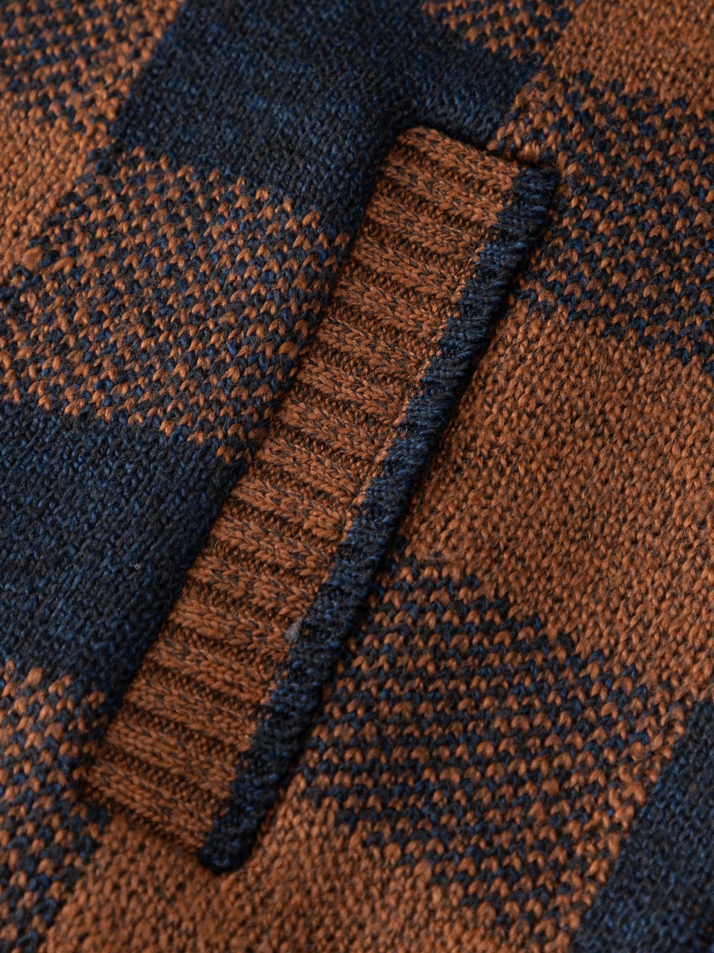 All Match Knitted Plaid Hooded Cardigan Jacket, Men's Casual Warm Slightly Stretch Zip Up Jacket Coat For Fall Winter