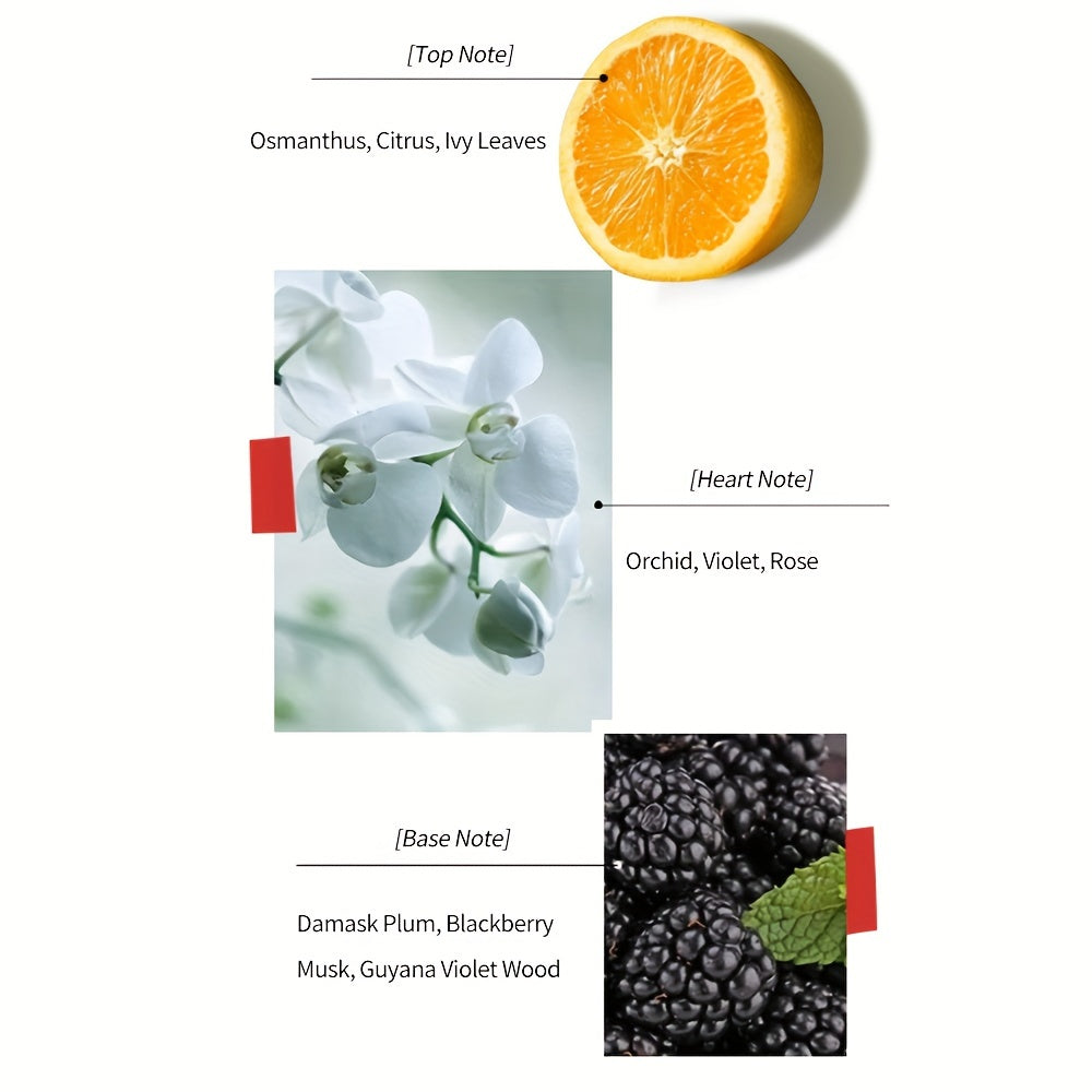 High Heel Styling Perfume Eau De Parfum Spray Orchid Violet Natural Fragrance Parfum Lasting And Charming Personal Perfume For Women And Girls 30ML