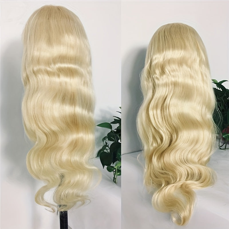 613 Lace Front Wig Human Hair 13x4 Body Wave Lace Frontal Wigs Human Hair Blonde Lace Front Wigs Human Hair 180 Density 613 HD Lace Front Wigs Human Hair Pre Plucked with Baby Hair 22-24 Inch