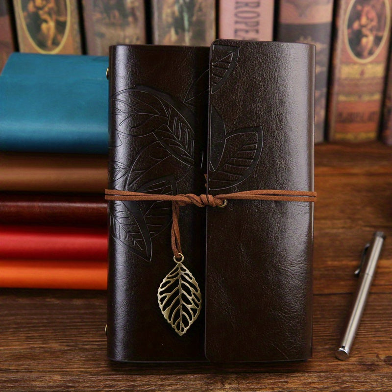 1 Vintage-Style Notebook with 75 Sheets of Kraft Paper Inside - A Unique Surprise Gift