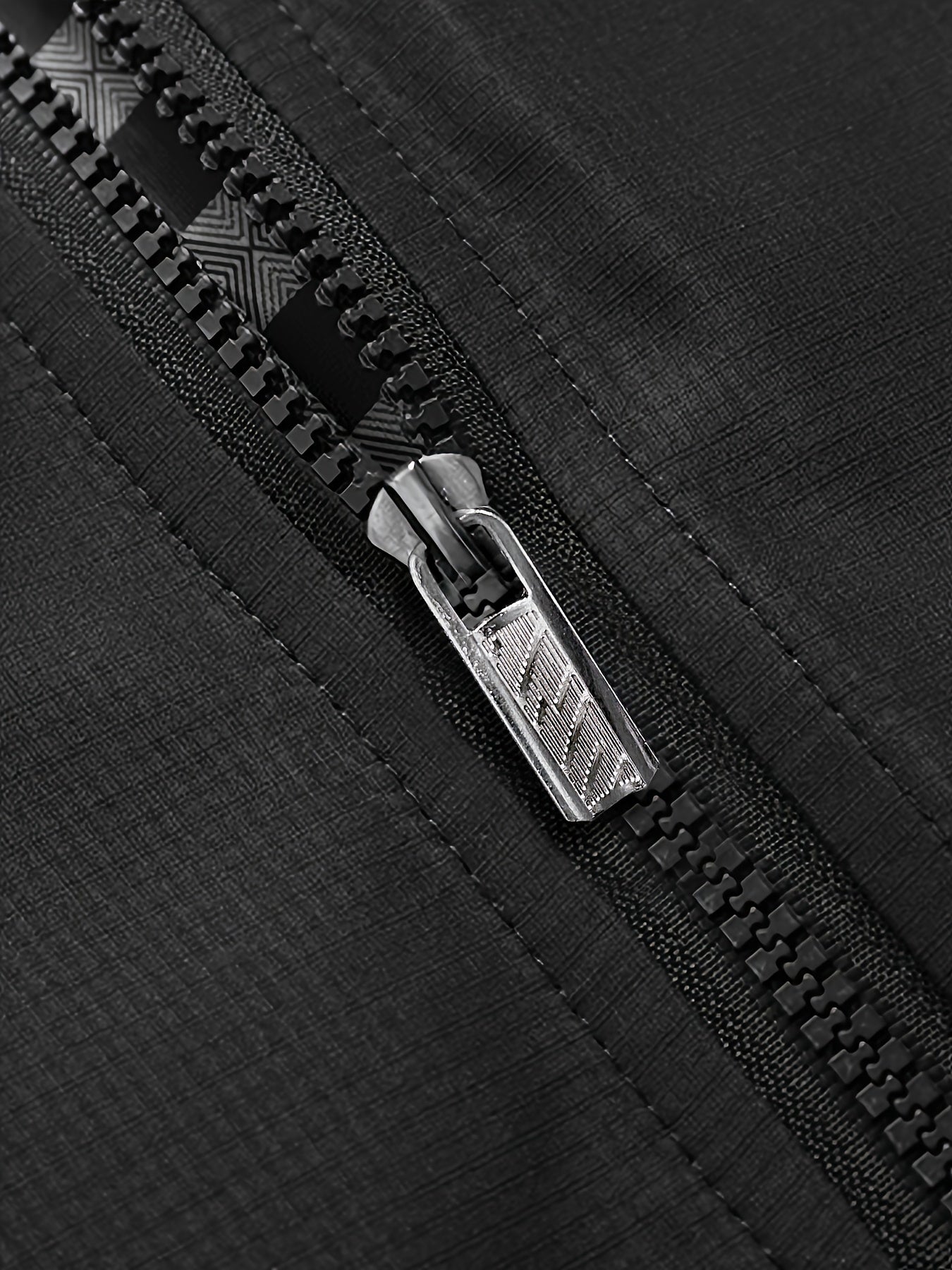 Classic Fit Men's Varsity Jacket - Zipper Functional Coats for Outdoor Activities, Water-Resistant and Windproof with Multiple Pockets - Perfect for Casual Daily Wearing and Sports Events