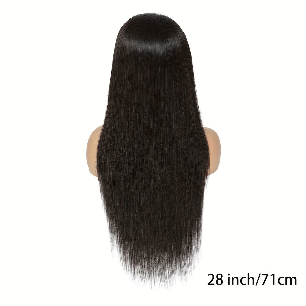 Straight Lace Closure Wig Human Hair Wigs For Women Glueless Wigs Ready To Wear Human Hair Wig 5x5 Transparent Lace Pre Cut Pre Plucked 34 Inch 180%
