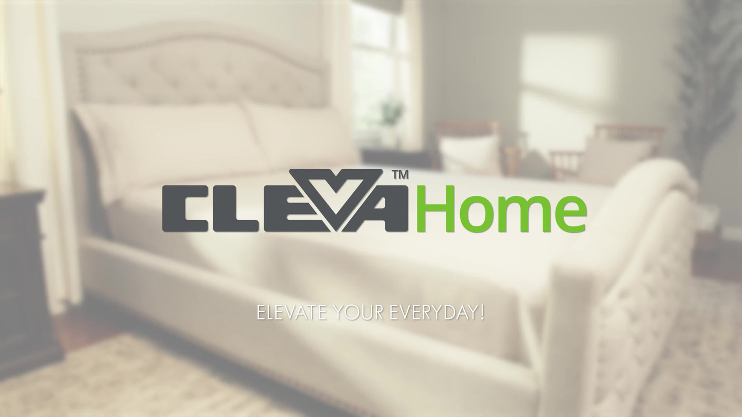 ClevaHome 6pcs Sheet Set Deep Pocket- Ultra Soft Machine Washable Luxury Bed Sheet Set - Shrinkage & Fade Resistant Embroidered Bedding Sheet, Christmas Bedding Supplies Replacement (4PCS for TWIN Size Sheet)