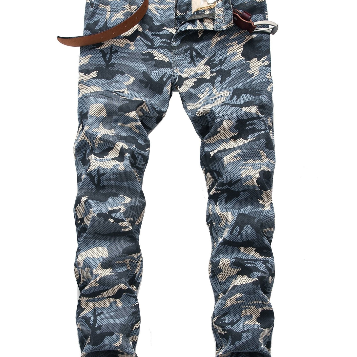 Mens Printed Jeans - Premium Jeans for Men Slim Fit - Skinny Stretch Denim Printed Pants for Men