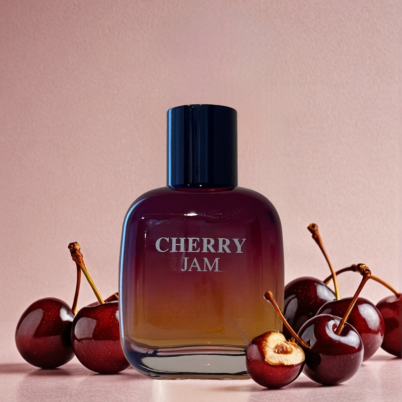 Women's Eau de Parfum 3.4oz - Cherry Jam Scent with Fresh Cherry, Plum & Vanilla Notes, 10-20% Perfume Concentration, BPA-Free, -Lasting Fragrance for Casual Attire, Feminine Scent | Elegant Bottle Design | Fresh Fruity Scent