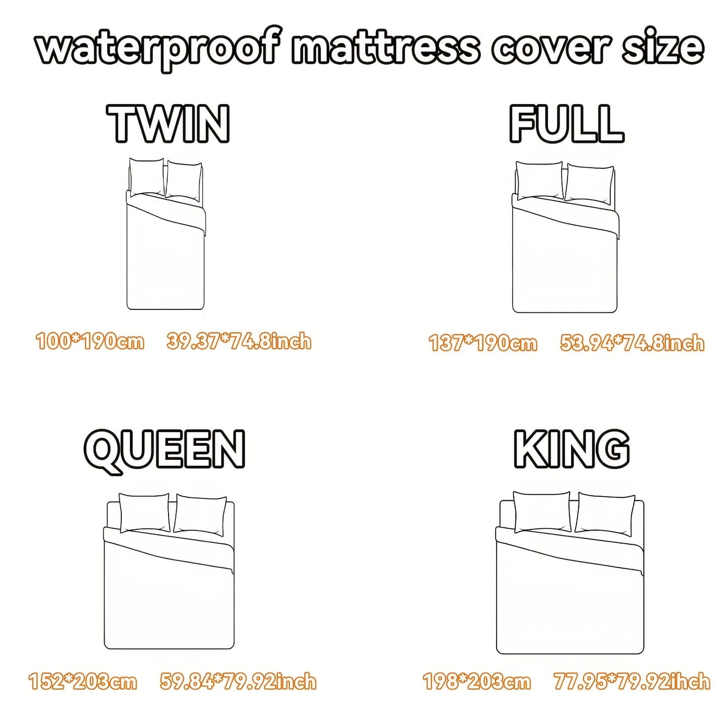 Layered Waterproof Mattress Protective Cover, (excluding Pillowcase)Soft And Comfortable Bedding Mattress Cover, Breathable Bed Sheet Mattress Protective Waterproof, Thickened Bed Cover Suitable for Bedrooms, Guest Rooms, Sin