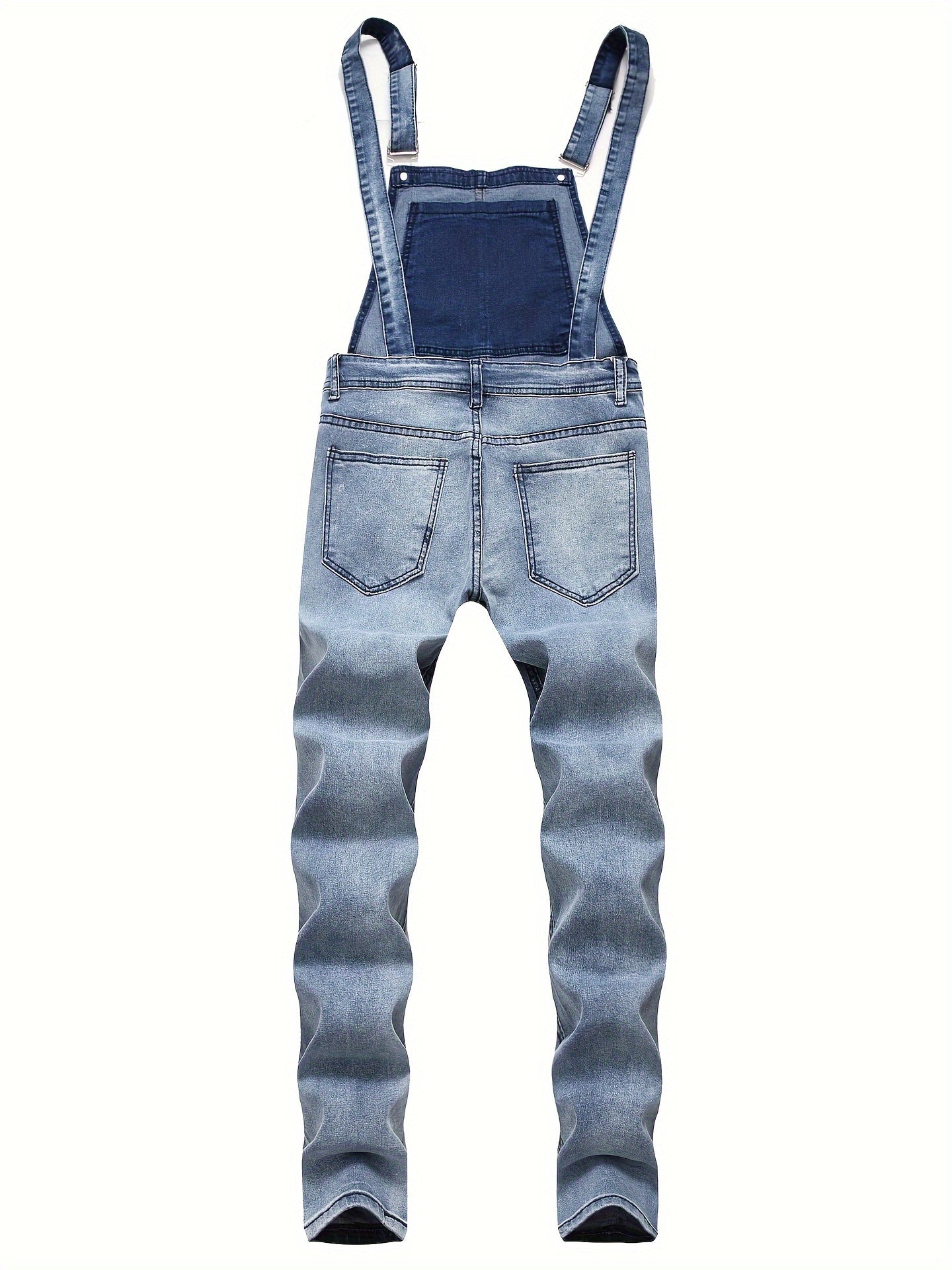 Stylish Slim Fit Ripped Jeans for Men - Soft Stretch Denim, Versatile Casual Wear, Machine Washable, Comfortable and Breathable, Perfect for Daily Life