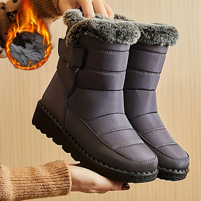 Winter Boots for Women New Long Plush Snow Boots Woman Platform Ankle Boots Warm Shoes