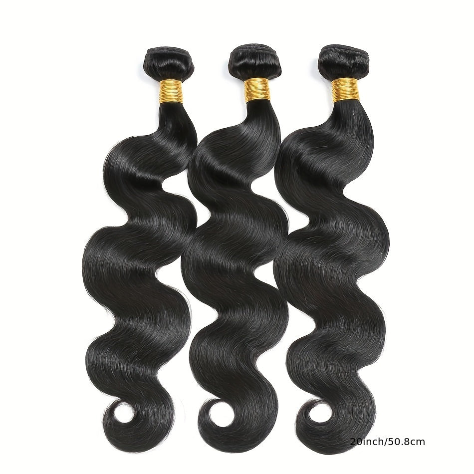 3PCS Body Wave Human Hair Bundles 10A Vietnamese Virgin Human Hair Body Wave Bundles Natural Color 100% Unprocessed Human Hair Weave Extensions