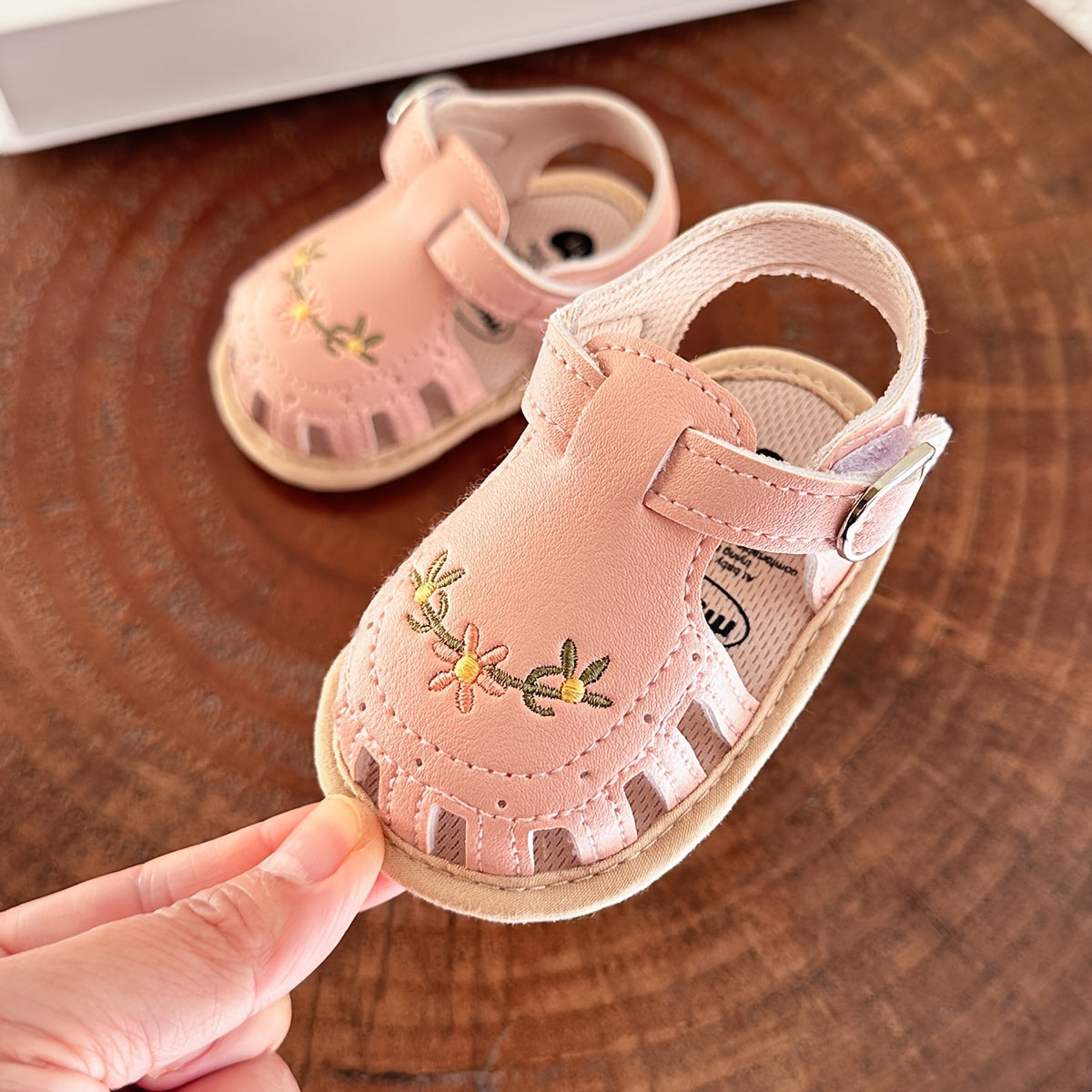 Adorable Baby Girl's Sandals - Non-Slip, Breathable, Comfortable Shoes for Toddler's First Steps, Walking, and Outdoor Play - Soft, Lightweight, Easy to Wear and Remove