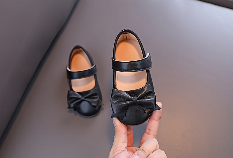 [Mary Jane | Soft] Soft Non-slip Mary Jane Flats | Girls Shoes Princess Shoes with Bow Decor