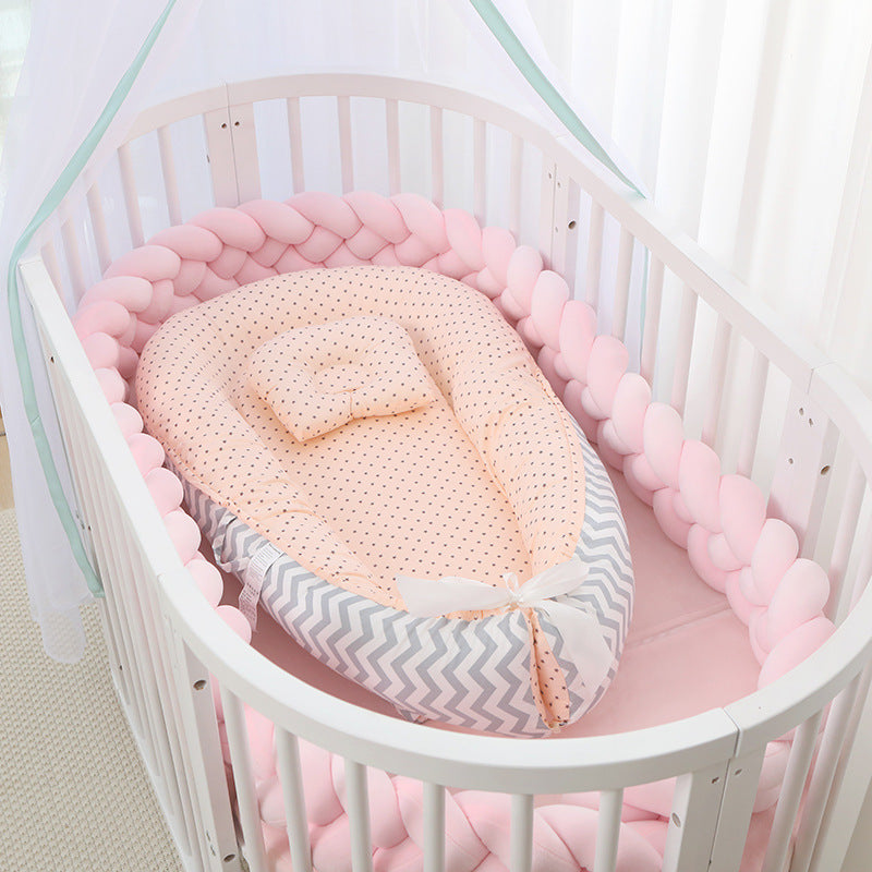 Foldable Removable And Washable Portable Anti-pressure Baby Bed In Bed Bionic Off