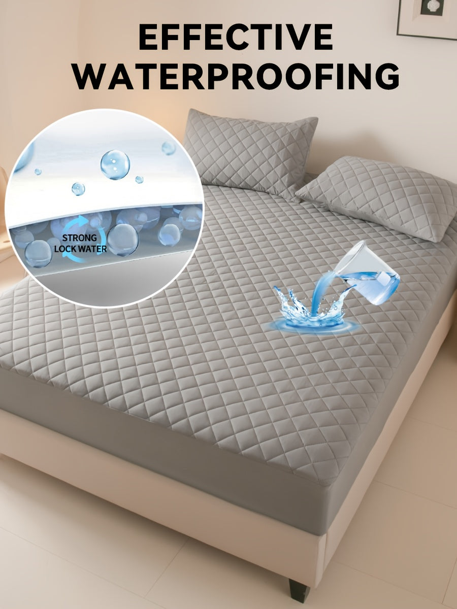 Layered Waterproof Mattress Protective Cover, (excluding Pillowcase)Soft And Comfortable Bedding Mattress Cover, Breathable Bed Sheet Mattress Protective Waterproof, Thickened Bed Cover Suitable for Bedrooms, Guest Rooms, Sin