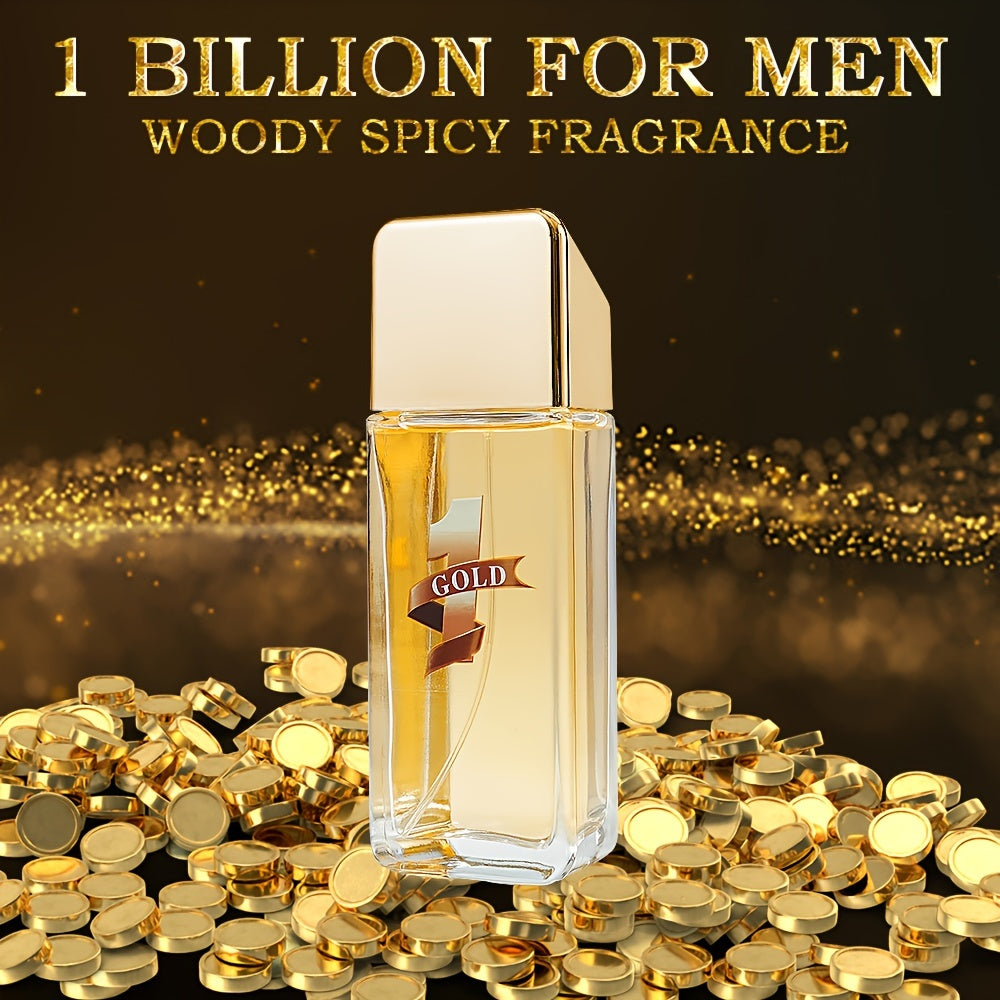 3.38oz Eau De Parfum For Men, Refreshing And Long Lasting Fragrance With Woody Spicy Notes,Perfume For Dating And Daily Life,A Perfect Gift For Men