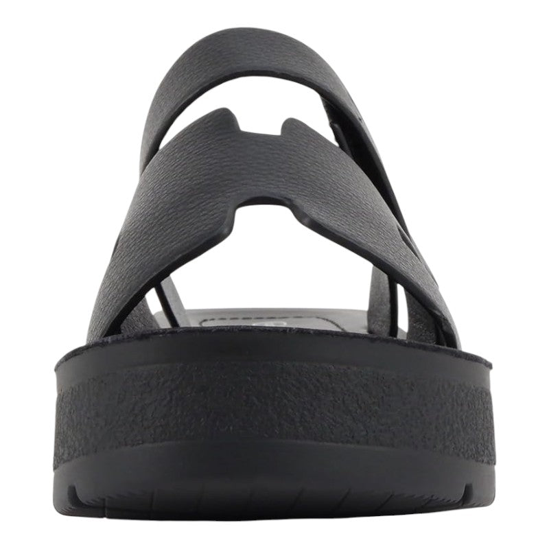 Women Open Round Toe Double Strap Slide On Sandal