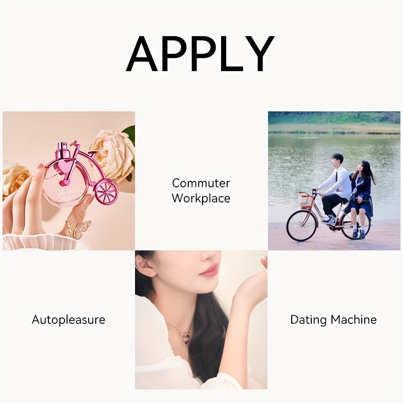 25ML Pink Intense Perfume Bike Styling Refreshing Oriental Floral Fragrance Parfum Spray with Gift Box Package Lasting and Charming Personal for Women