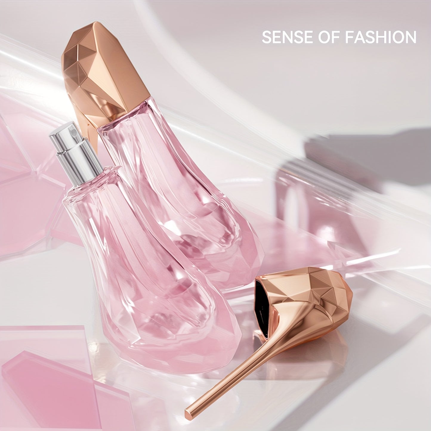 High Heel Styling Perfume Eau De Parfum Spray Pink Natural Fragrance Parfum Lasting And Charming Personal Perfume For Women And Girls 30ML