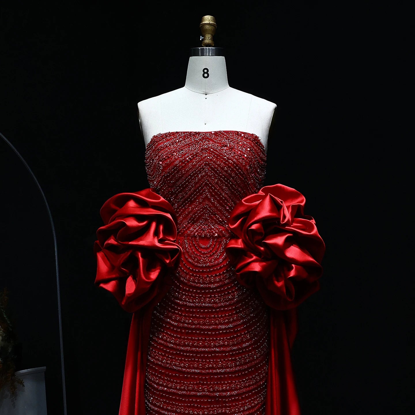 Sharon Said Luxury Arabic Dusty Rose Evening Dresses with Cape Dubai Strapless Midi Women Wedding Party Gowns SS492 Customized