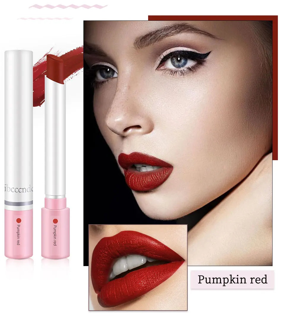4-Lasting Stick Waterproof Lip Set - Long-Lasting Matte Lipstick with Transparent Finish - Perfect Valentine's Day Gift for Her