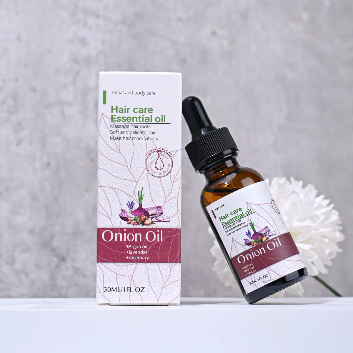 30ml Tumeric Essence Hair Care Onion Oil Plant Extraction Growth Oil Custom Logo Scalp Care Products Fast