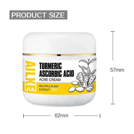 Manufacturer Facial Whitening Tumeric Herbal Scar Removal Anti Acne Night Cream for Face