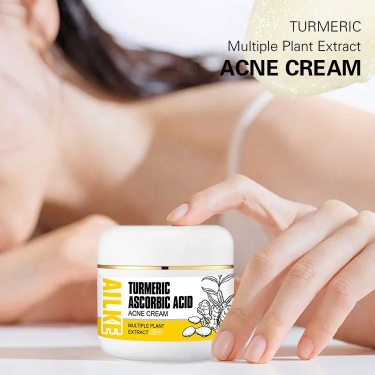 Manufacturer Facial Whitening Tumeric Herbal Scar Removal Anti Acne Night Cream for Face