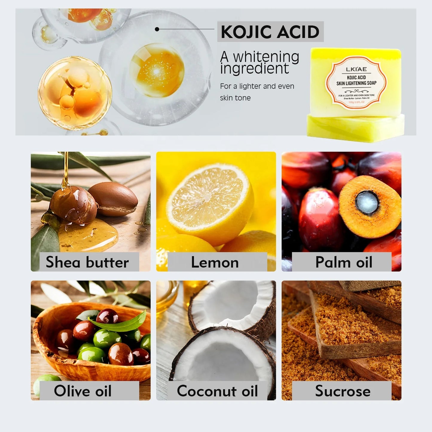 Wholesale Bar Soap 100G Gluthation Tumeric and Kojic Acid Organic Toilet Body Bleaching Skin Whitening Soaps for Bathing