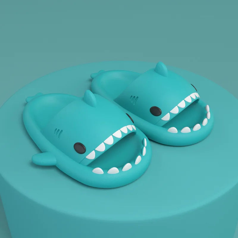 New Non-slip Children Shoes Sandals Children Slippers Shark Flip Flops Soft Sole Cartoon Slipper Women Man Bathroom Sandal