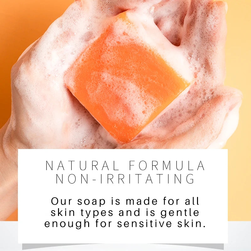 Custom logo Pure Vegan Organic Vitamin E Basic Cleaning Whitening Moisturizing Anti-oxidation Skin Care Herbal Tumeric Soap