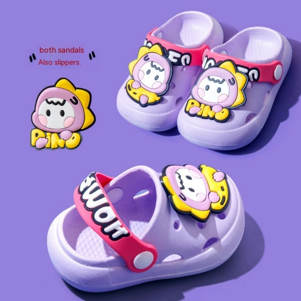 Cartoon Popular Mushroom Outdoor Cute Boys Sandal Light Breathable Casual Shoes Child Blue Shoes New Popular Summer Kids