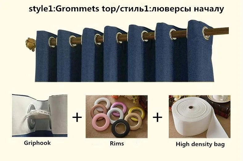 Curtains for Living Dining Room Bedroom American Pastoral Retro Floral Print Cotton and Linen Blackout Light Luxury