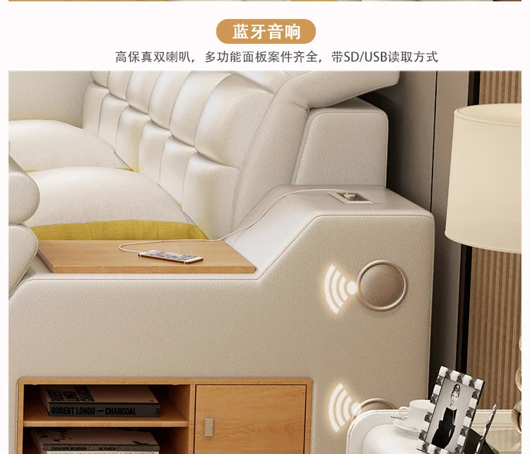 Genuine Leather multifunctional massage bed frame modern Nordic camas ultimate bed кровать двуспальная lit beds سرير  muebles de