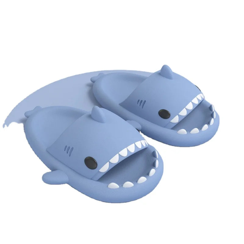 New Non-slip Children Shoes Sandals Children Slippers Shark Flip Flops Soft Sole Cartoon Slipper Women Man Bathroom Sandal