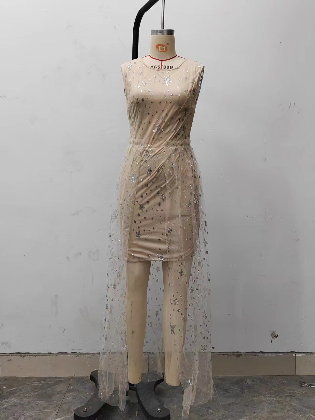 Wedding Party Dress Female Evening Elegant Sexy Deep V Neck Strap Sleeveless Sequined Long Maxi Dresses for Women 2024