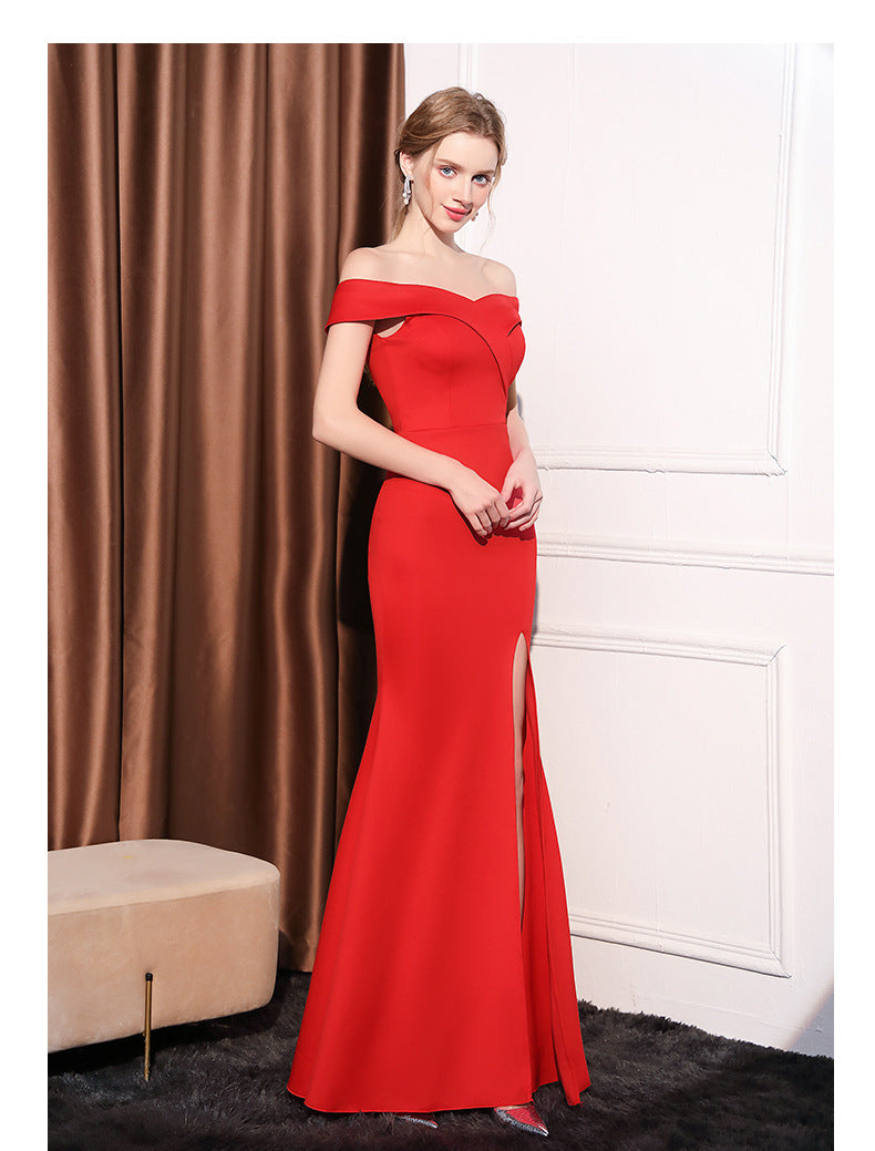 Highclass Smooth Evening Dress Side Slit Backless Mono Multicolor Sleeveless Elegant Evening Party Dresses Women Floor Length