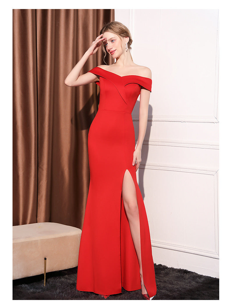 Highclass Smooth Evening Dress Side Slit Backless Mono Multicolor Sleeveless Elegant Evening Party Dresses Women Floor Length