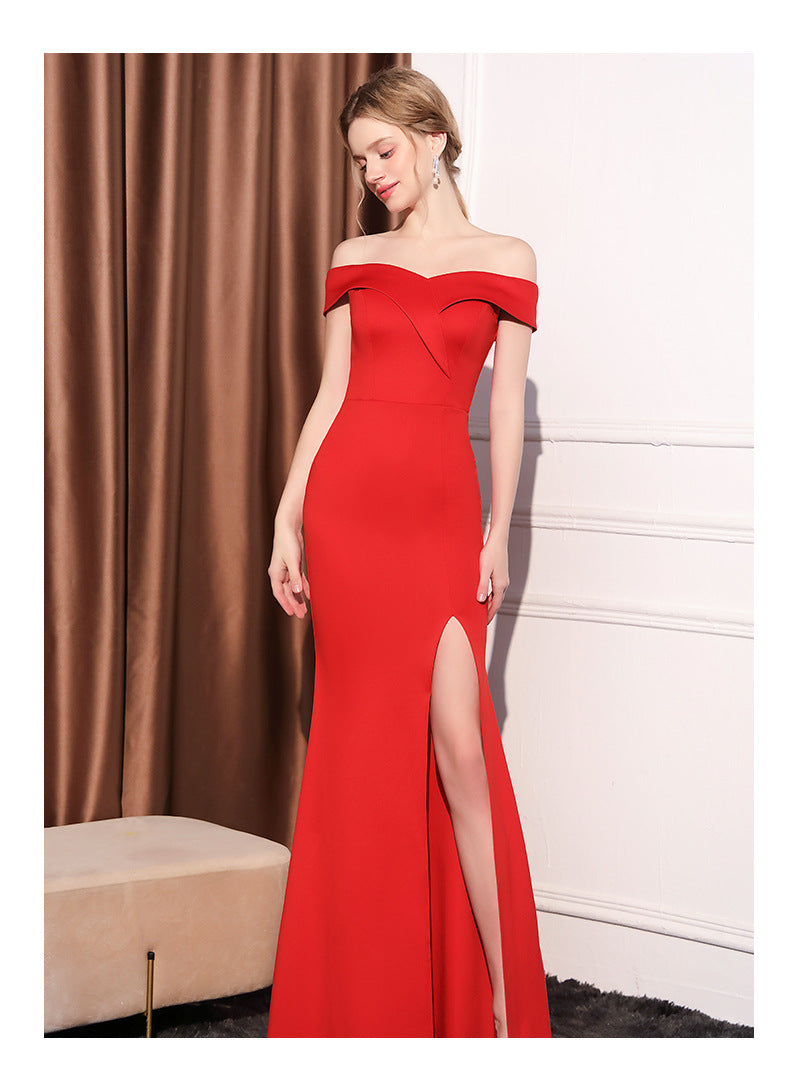 Highclass Smooth Evening Dress Side Slit Backless Mono Multicolor Sleeveless Elegant Evening Party Dresses Women Floor Length