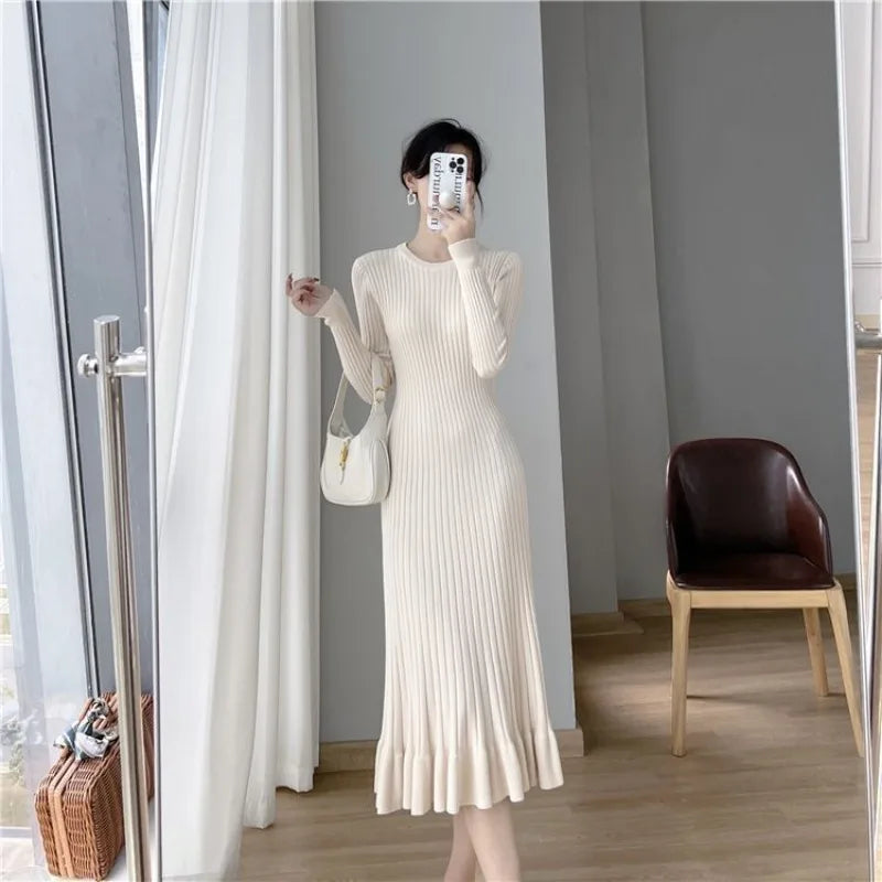 Dresses for Women Black Evening Clothes Knitted Sexy Daring Robe White Woman Dress Pink Maxi Long Crochet Retro Cotton Vintage