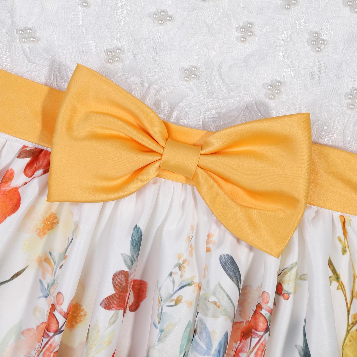 Children's dresses 2025 new foreign trade printing forging cloth girls modeling clothes runway little host dress princess dresse