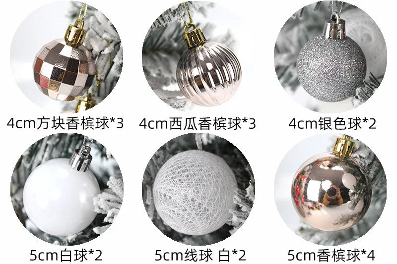 45/60cm DIY Christmas Tree With LED Light Mini Desktop Tree Christmas Decoration New Year Gift Home Christmas Ornaments
