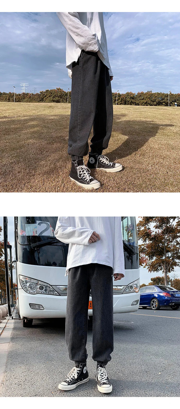 Jeans men Jeans Man Loose Joggers Streetwear Harem Jeans Cargo Pants Ankle-Length Denim Trousers denim pants joggers men